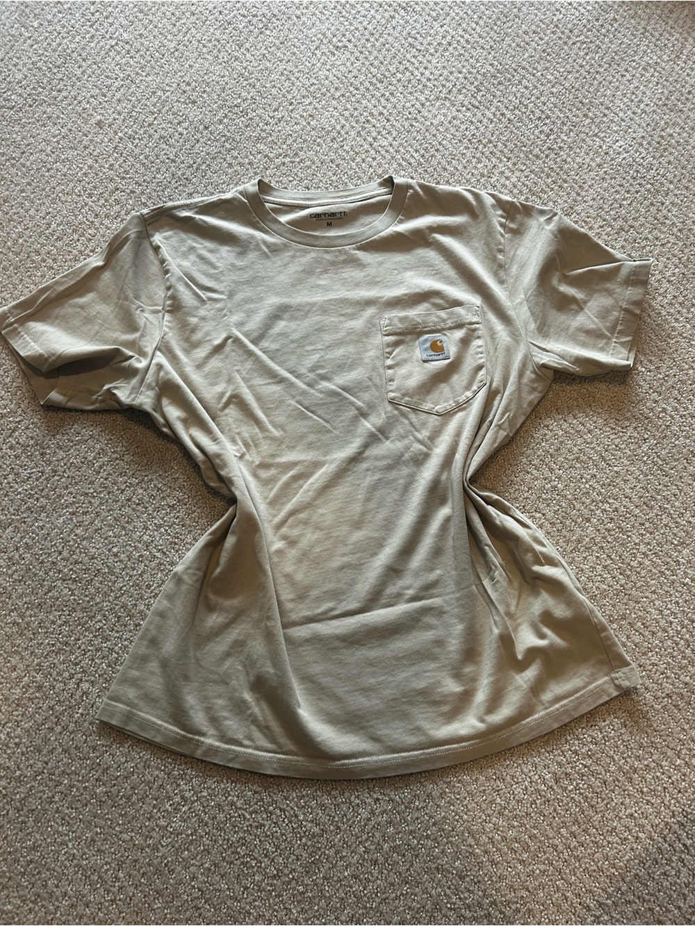 Carhartt Short-Sleeve Pocket Tee in Light Khaki